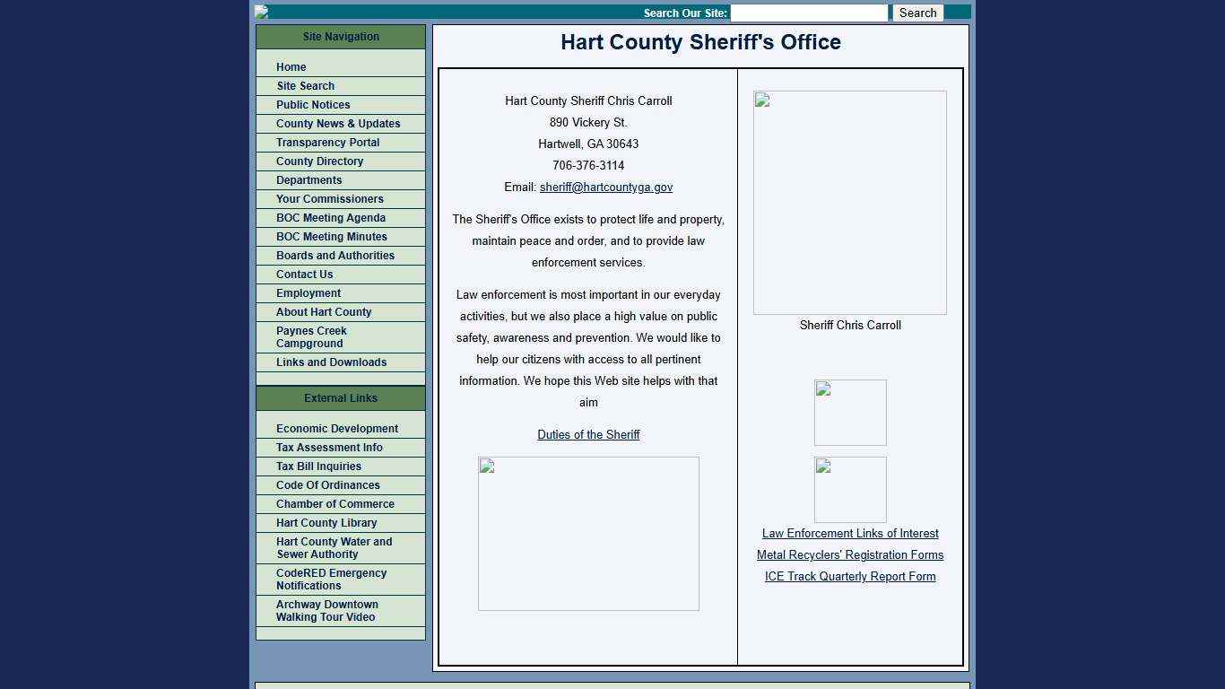 Sheriff's Office - Hart County, Georgia